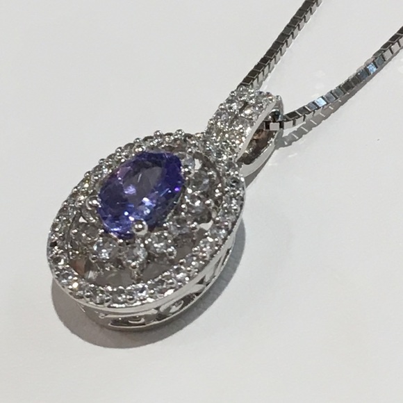 ✨Helzberg Diamond Tanzanite Necklace✨ - Picture 3 of 5